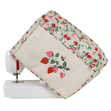 Hobby Gift Funda exclusiva para máquina de coser y bordar con bolsillos, cubierta antipolvo, para la mayoría de las máquinas estándar, Singer Brother 33,5 x 44 x 21 cm, fresas