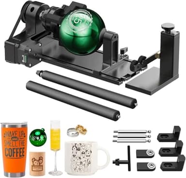 xTool 4 en 1 RA2 Pro - Accesorio para Grabador Láser S1/F1/M1 Ultra/F1 Ultra/P2/D1 Pro, Módulo de Grabado de Tambor Rotativos, Grabado de Objetos Cilíndricos, Vasos de Vino, Copas, Anillos