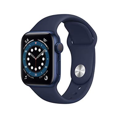Apple Watch Series 6 (GPS, 40MM) Caja de Aluminio Azul con Correa Deportiva Azul Marino (Reacondicionado)