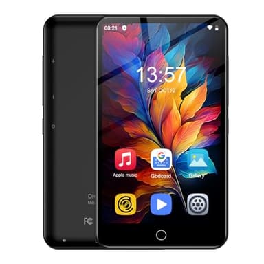 Reproductor MP3 de 80 GB con Bluetooth y WLAN,Diofox MP3 MP4 Reproductor de música con Spotify,Reproductor MP4 con Pantalla táctil de 4 Pulgadas con Bluetooth,Radio FM,Deezer,Amazon Music.