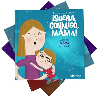 Libro personalizado para mamá '¡Sueña conmigo, Mamá!' Regalo original con su nombre, hijos y dedicatoria para el Día de la Madre. Un cuento personalizado con valores para agradecerle su amor -MiCuento
