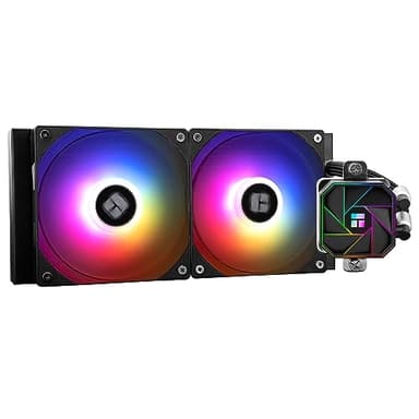 Thermalright Aqua Elite 240 V3 - Enfriador de CPU líquido, 240 filas de refrigeración, 2 ventiladores PWM de 120 mm, rodamientos S-FDB, para AMD/AM4/AM5, INTEL LGA1150/1151/1155/1156/1200/2011/1700 -