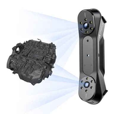 Creality CR-Scan Raptor 3D - Escáner Blu-ray industrial, seguimiento antivibración para objetos de 5 – 2000 mm, cuerpo y cara, escaneo a todo color, precisión de hasta 0,02 mm, velocidad de 60 fps