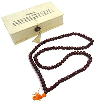 Collar con Cuentas de Palisandro / Mala Budista Procedente de Comercio Justo - Con Estuche de Presentación