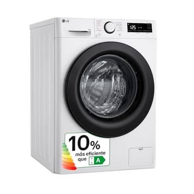 LG F4WR5010A6W - Lavadora Inteligente, 10kg, AI Direct Drive, 1400rpm, Vapor Steam, Clasificación A, Serie 500, Color Blanco