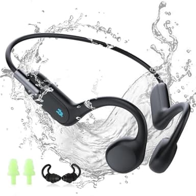 HIFI WALKER Auriculares Conduccion Osea, MP3 Acuaticos para Natación IPX8, Cascos Inalámbricos Bluetooth 5.3, Memoria de 32GB, Auriculares Deportivos Impermeables para Natación, Correr y Ciclismo