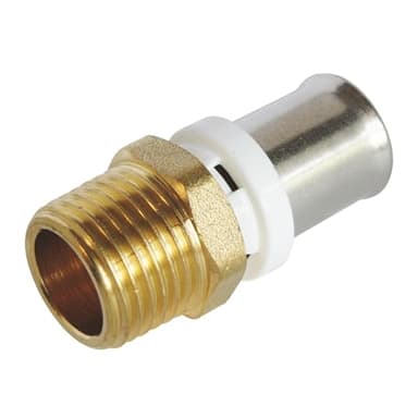 SOMATHERM FOR YOU - / 5608-16-15 - accesorio macho recto tubo de sujeción Ø16 Multilayer - Male 15/21 (1/2 '') Para conectar un Ø16 diámetro del tubo multicapa