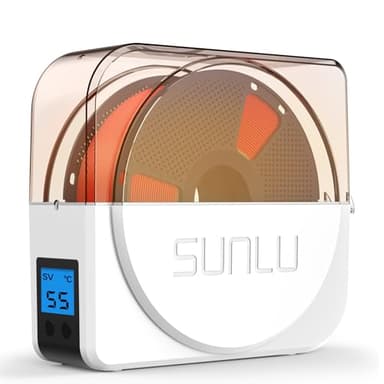 SUNLU Impresora 3D Secador de Filamento S1 Plus con ventiladores, Secador de Filamento 3D para PLA/PETG/TPU/ABS y Otros Filamentos, Apto para Filamento FDM 1.75mm/2.85mm/3.00mm. (blanco)