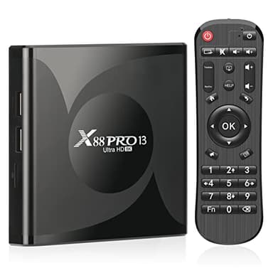 Android 13.0 TV Box, 4GB RAM 32GB ROM Android Box 8K RK3528 Quad-Core 64bit Corter-A53 CPU Mali-450 MP2 GPU Supports 3D H.265 2.4/5.0GHz WiFi6 10/100M LAN Enternet BT 5.0 Smart Box