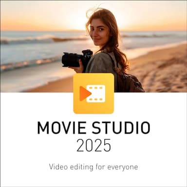 MAGIX Movie Studio 2025 - Edición de vídeo para todos | Programa de edición de vídeo | Programa de edición de vídeo | para Windows 10/11 PC | 1 PC licencia completa para 2 dispositivos