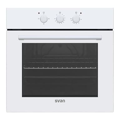 Svan Horno Multifunción Blanco SH3800EB. Capacidad 76 Litros, W, 3 Programas, Interior Esmaltado, Fácil Limpieza, Eficiencia Energética Clase A