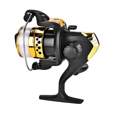 Tissting 5.1:1 Carrete de Pesca Giratorio Tipo Relación Ligero y Potente Carrete de Pesca de Copa de Línea Adecuado para Cañas de Mar Cortas(Amarillo)