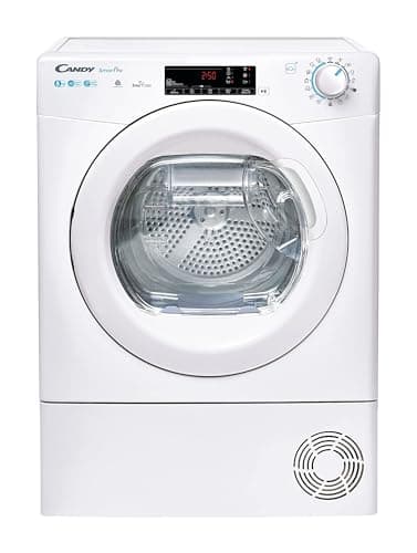 Candy Smart Pro CSOE H8A2TE S, Secadora Condensación, 8KG, Bomba Calor, Pantalla Smart Text, WiFi, App hOn, 7 Ciclos Cortos, Cajón Condensación 5L, Planchado Fácil, Inicio 24H, 67DB, Blanco