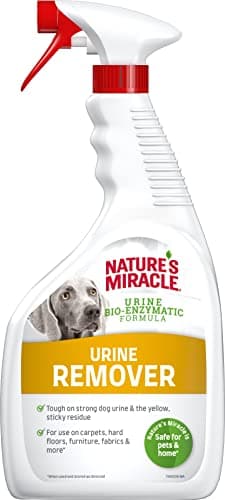 Nature's Miracle Urine Remover Perro, centra en las manchas de orina, basado en aceites esenciales, 946 ml