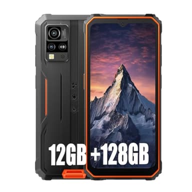 Blackview BV4800 Pro Smartphone Rugged(2025) 12GB+128GB/2TB TF, 6,56" HD+,16MP+8MP/Fingerprint/Face ID/Vetro Corning/OTG/GPS/IP68 IP69K/FM/4G Dual SIM Telefono Indistruttibile/NFC (Naranja)