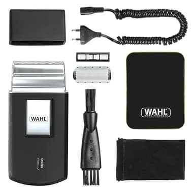Wahl Afeitadora de viaje: afeitadora eléctrica inalámbrica y recargable para hombre, ideal para viajar, para cortar el pelo y la barba, compacta y portátil