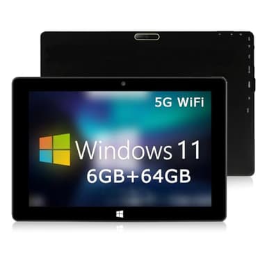 TPSPAD Tablet Windows 11 Tablet táctil de 10,1 pulgadas, 6GB RAM+64GB ROM, N4020 procesador, HD 1280×800 IPS, 1.6GHz 5G WiFi+Bluetooth 4.0+6000mAh+2MP + 5MP Dual Camere+Tipo C+OTG