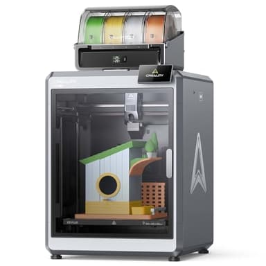 Creality K2 Plus Combo Impresora 3D Impresión Multicolor 4 a 16 Colores 600mm/s de Alta Velocidad, Dual AI Cámara, Sincronización RFID, Nivelación Automática, 350x350x350mm