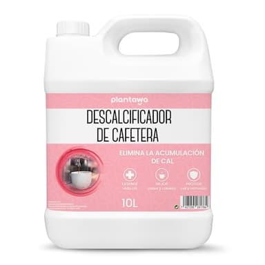 Plantawa Líquido descalcificador 10L. Compatible con todas las máquinas de café. Mantén tu Máquina de Café en Óptimas Condiciones, Elimina la cal incrustada en cafeteras.