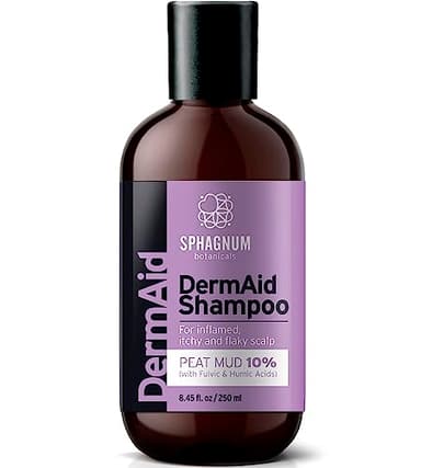 Champú para la Dermatitis Seborreica - Barro de Turba Natural para el Tratamiento del Cuero Cabelludo seco, con Picor y Escamoso, contra la caspa, la psoriasis y el eczema. 250 ml