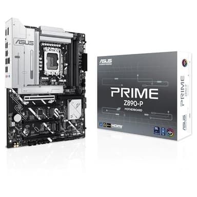 ASUS Prime Z890-P - Placa Base ATX, 14+1+2+1 (80A) etapas de Potencia, DDR5, PCIe 5.0 Compatible con GPU de última generación, Puerto USB Tipo-C a 20 Gbps, 4 Ranuras M.2, Ranura PCIe Q-Release