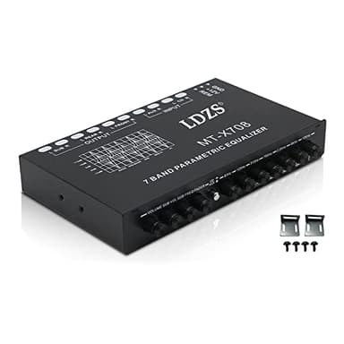 ERYUE Ecualizador profesional de 7 bandas para coche,amplificador cruzado de sintonización EQ de Audio multifuncional para coche,ecualizador paramétrico,Ecualizador de coche
