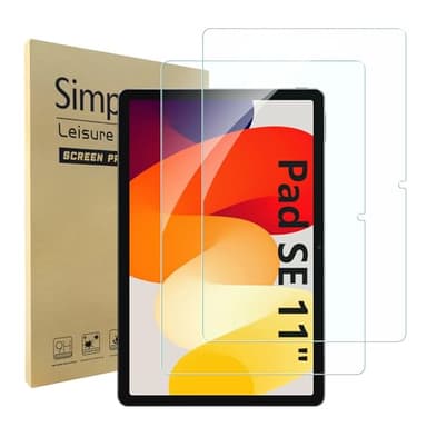 Simpeak 2 Piezas Protector Pantalla Compatible para Xiaomi Redmi Pad SE 11" 2023, Cristal Templado Premium Complet Bubble Free/HD/Anti-Huella