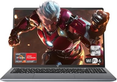 ACEMAGIC 2025 Ordenador Portátil AMD Ryzen™ 7 5700U Carcasa metálica 16 GB RAM DDR4 512 GB NVME PCIE3.0 hasta 4 GB Portatil 16 Pulgadas Tastiera Retroilluminata,3*USB3.2,WiFi 6,BT5.2