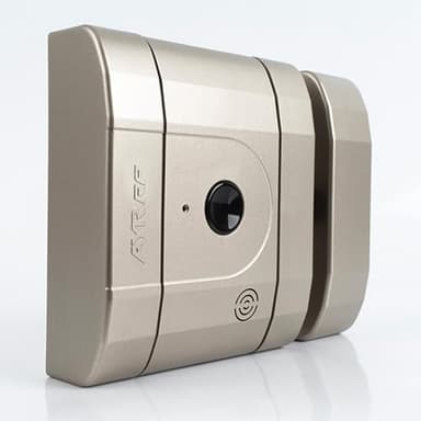 Cerradura electrónica invisible de alta seguridad int_LOCK RF 2. Acabado níquel mate.