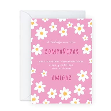Central 23 Tarjeta De Felicitación De Colega Para Mujer - Tarjetas De Agradecimiento Por La Trabajo Mejor Amiga Compañera De Oficina - Tarjeta De Despedida - Viene Con Pegatinas