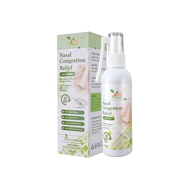 Alivio de la congestión nasal de aguamarina: spray nasal de alivio instantáneo para alergias y congestión (100 ml)