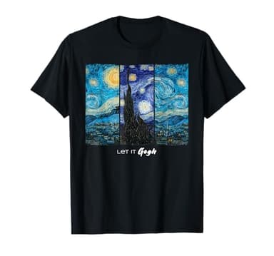 Noche estrellada por Vincent Van Gogh Let It Gogh Pintura famosa Camiseta