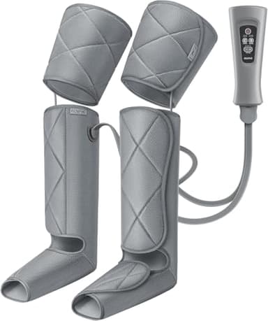 RENPHO Masajeador de Piernas Compresión de aire para masaje y relajación muscular. 6 modos y 4 intensidades, ideal para pantorrillas, muslos y pies