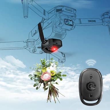 Craznick Lanzador de Drones Airdrop para DJI Mini 4 Pro/Mini 3 Pro/Mini 2 SE/Maivc 2 Transporte libera el sistema de lanzamiento aéreo de drones para entregar dispositivos de carga útil Accesorios