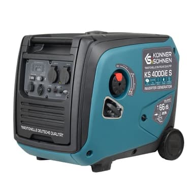Generador inverter Könner&Söhnen KS 4000iE S, 4000W, generador electrico gasolina con pantalla LED 6 en 1, grupo electrogeno conarranque eléctrico, bobinado de cobre,Salida ATS, EURO V