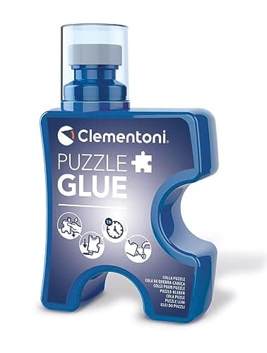 Clementoni- Italia 200 ML, Jigsaw-Puzzle Accessories, Easy To Apply, Preserves Shine On Prints, Liquid Glue, with Sponge Head, Quick Drying, Made In Italy, Color multilingüe (37044)