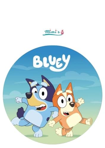 Oblea Comestible Bluey. Ideal para decorar tartas multicolor