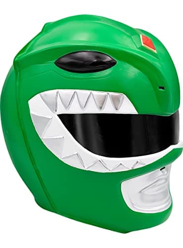 Funidelia | Casco Power Ranger Verde para hombre Superhéroes, Dibujos Animados - Accesorios para adultos, accesorio para disfraz - Verde