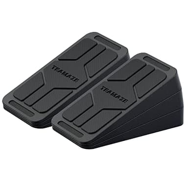 BOOSTEADY Tabla Inclinada para Estirar Las Piernas Pies y Gemelos Caucho no Deslizante Ajustable de Placa de Estiramiento para Sentadillas Tabla Slant Estirar MúSculos Fascias Tendones, 6 piezas