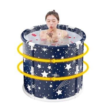 Portable Ice Bath Tub for Adults | Foldable Spa Bathtub with Functionality | Compact and Convenient Cold Plunge Tub for Home Relaxation and Recovery, Perfect for Families and Individuals