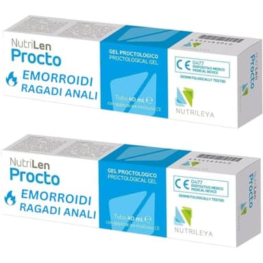NutriLen Procto, 80ml - Crema natural para hemorroides varicosas, fisuras anales - Con hamamelis, árbol de té, ácido hialurónico, aceituna y higo chumbo - Aplicador incluido - Nutrileya