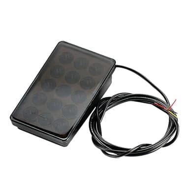 Qiaohome Luz de Freno de Coche LED 15LED F1 Estilo Carcasa Universal Piloto Luz AleróN Trasero de Coche Luz de Freno LED Luz Trasera Carcasa Negra