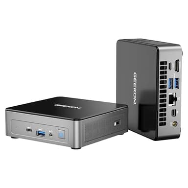 GEEKOM NUC Mini PC Air12 Mini Ordenador de Sobremesa con Intel Alder Lake N100 (hasta 3,4 GHz) 16 GB DDR5 512G SSD Windows 11 Pro Soporte 4K UHD WiFi 6 BT 5,2 HDMI