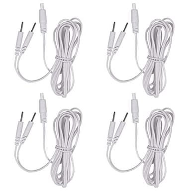 LiteTour 4 Unidades Cables TENS Cables de electrodos Pin para Unidades TENS Cables de electrodos Cables Conductores Cables TENS
