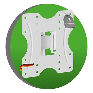 conecto Soporte de Pared para TV, Soporte Universal inclinable y Giratorio, VESA máx. 200x200 mm, para Monitor de TV Plano y Curvo de 23-42 Pulgadas de hasta 30 kg, Blanco