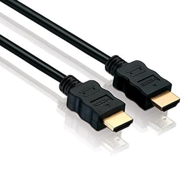 conecto co17128 Cable HDMI de Alta Velocidad con Ethernet (Conector Dorado, Full HD 1080p, 3D, UHD, 4 K) 1,0 m Negro