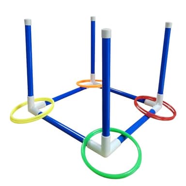 Lbsel Juego de Lanzamiento de Anillos para niños, Juegos al Aire Libre para Adultos y Familiares, Juegos de césped, Juegos de Patio, Regalos para niños y niñas, Juegos para niños a Partir de 3 años
