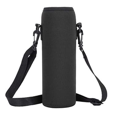 Funda para Botella de Agua, Bolsa con Correa Ajustable, Bolso Térmica Portátil de Neopreno para Senderismo Campamento Caza y Viaje