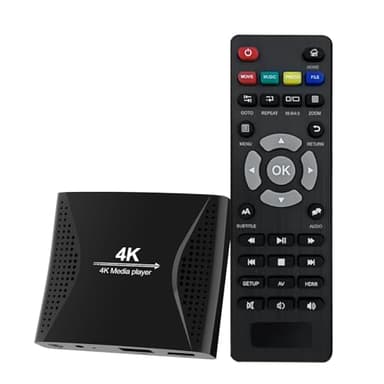 ZUMKUNM Reproductor Multimedia Digital 4K UHD y 1080P para Tarjetas USB y microSD señalización Digital H.265 H.264 MP4 MKV Video MP3 Music JPG Photo 4K HDMI analógico AV Coche Localización y Espacio