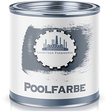 Pintura para piscinas, color de piscina tradicional, revestimiento para piscina, color de hormigón, resistente al agua, en azul, blanco, gris, verde, verde mar, gris claro, gris antracita, gris, Gris